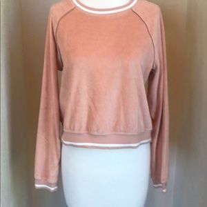 Kendall and Kylie velour top size small